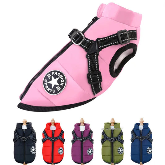 Waterproof Dog Vest with Harness