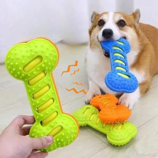 Rubber Bone Bite Resistant Chew Toy