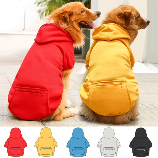 Hooded Long Sleeve Sweatshirt For Large Dogs