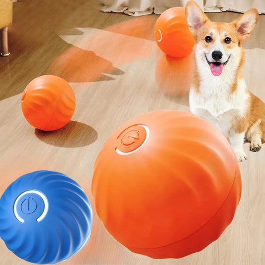 Automatic Smart USB Jumping Rotating Interactive Dog Chew Toy