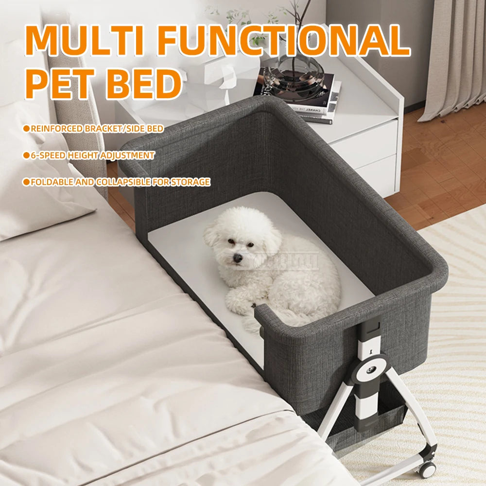 Pet Foldable Mobile Adjustable Bed